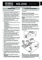 Yamaha NS-2-HX-Owners-Manual